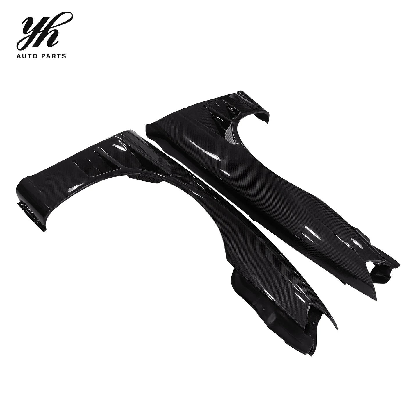 CF (Late Model) BN Style +30mm Front Fender Fit for Carbon Fiber 1997-1998 S14 Kouki S14A YH Brand Black High Quality Easy