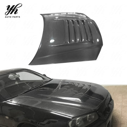 Carbon Fiber Skyline R34 GTR NI Style Hood CF