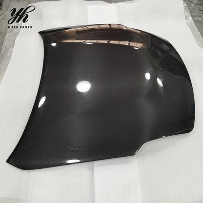 High Gloss Black Carbon Fiber Engine Hood Radiator Bonnet Cover for Nissan 350Z Z33 Fairlady Z 2003-2009 Upgrades