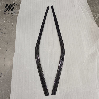 Carbon Fiber CF Wind Window Rain Deflector Visor Fit for 1989-1994 Skyline R32 GTS GTR