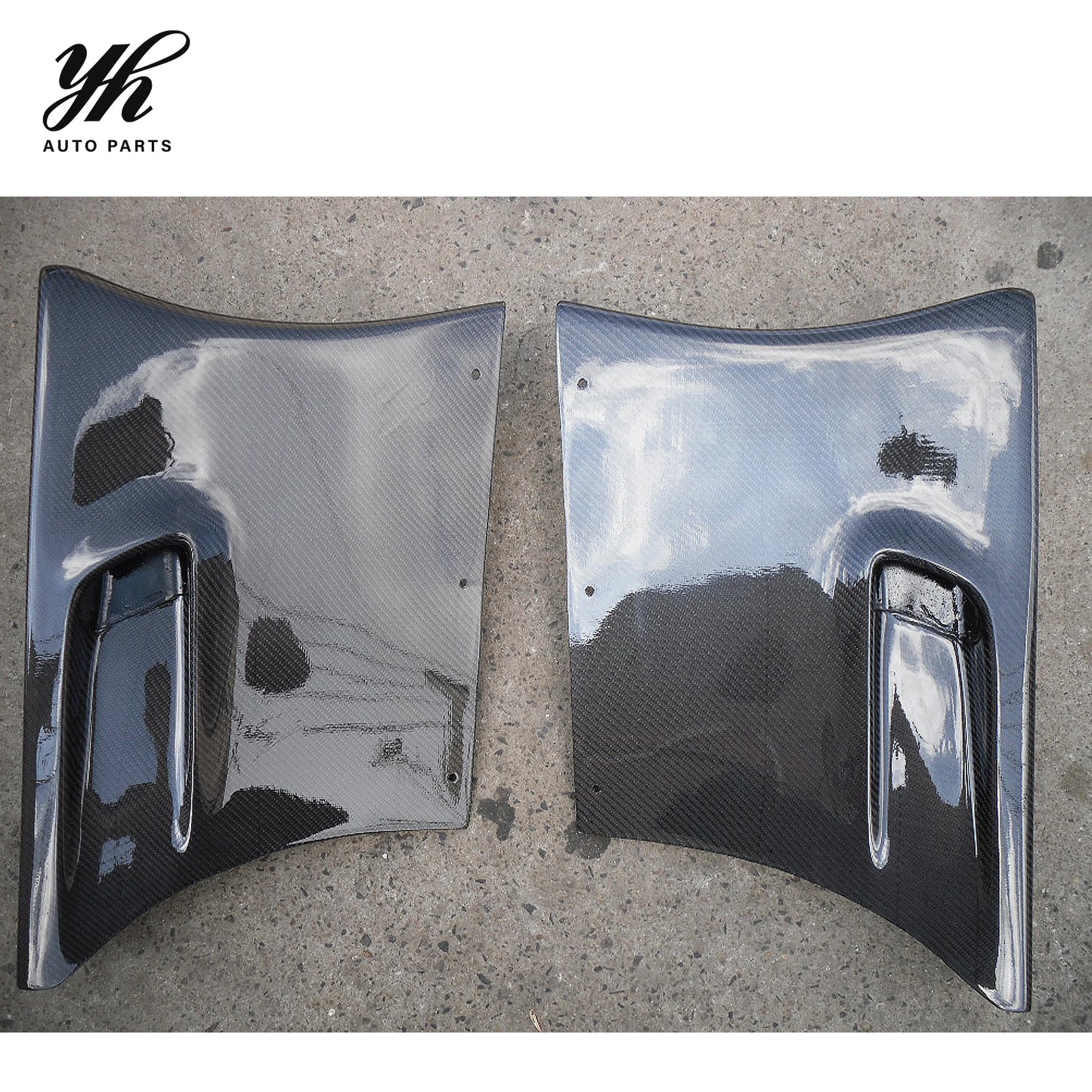 For 1992-1997 RX7 FD3S RE-GT Front Wing Addon (pair) Carbon Fiber