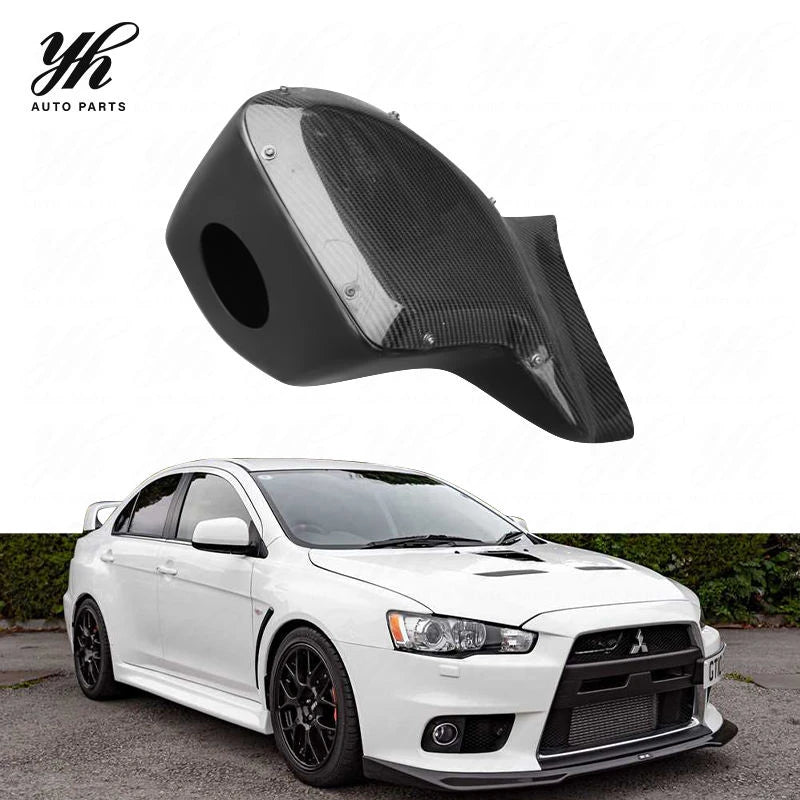 Carbon Fiber for Lancer Evolution X EVO 10 H KANSAI Style Black Air Box Intake