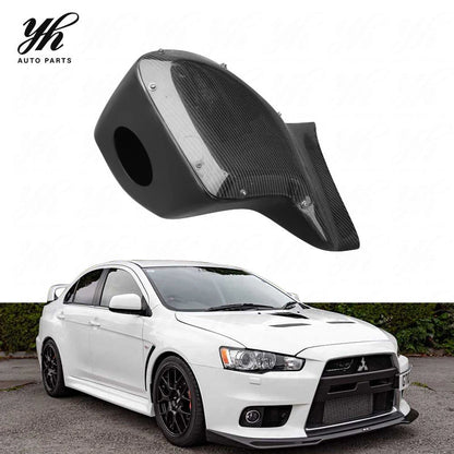 Carbon Fiber for Lancer Evolution X EVO 10 H KANSAI Style Black Air Box Intake