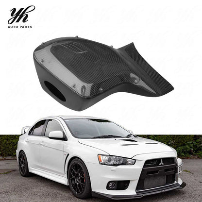 Carbon Fiber for Lancer Evolution X EVO 10 H KANSAI Style Black Air Box Intake