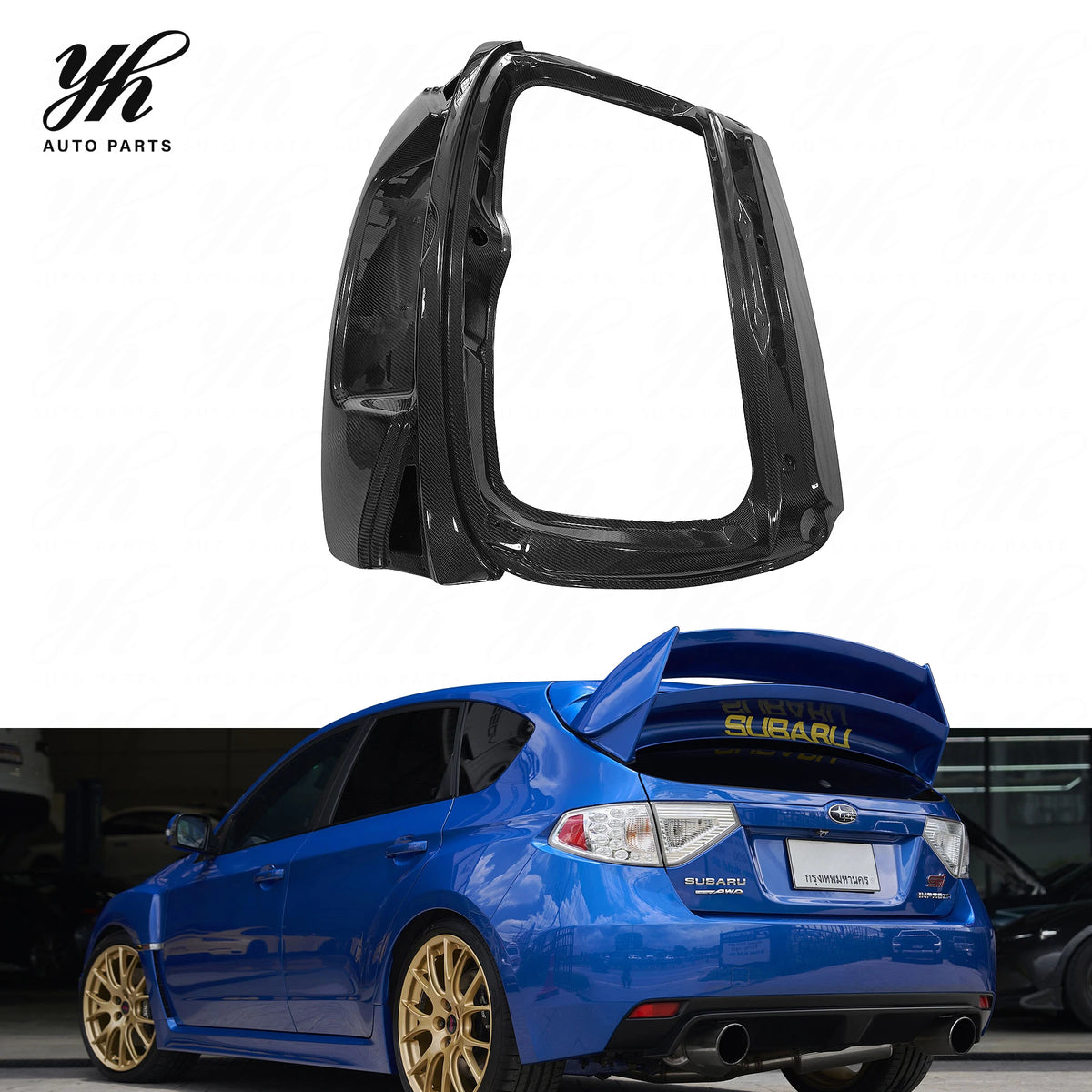 YH Brand Black Carbon Fiber Hatch Rear Trunk for GRB Model 1100 1972