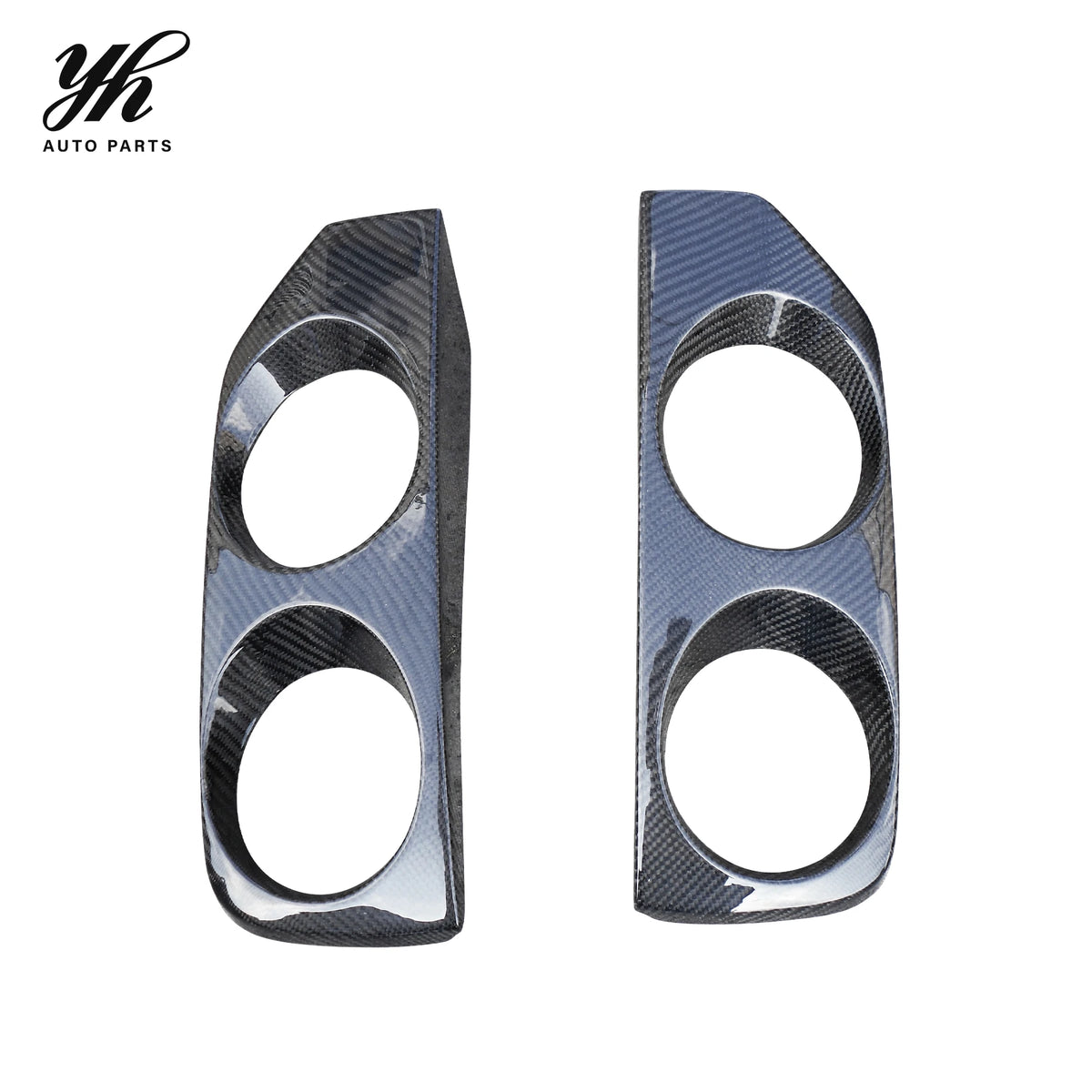 FRP OE Style Front Bumper Foglight Cover Trim Canard for Nissan Skyline R33 GTS GTR Spec2 Exterior Upgrades 2PCS
