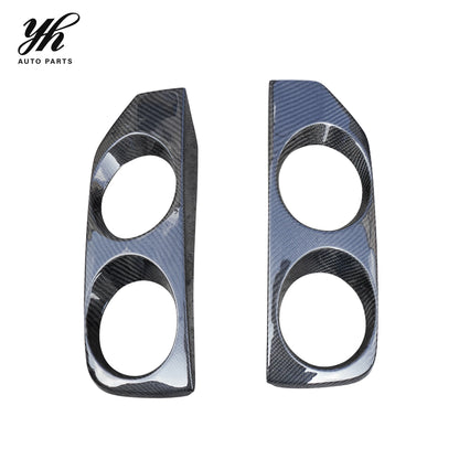FRP OE Style Front Bumper Foglight Cover Trim Canard for Nissan Skyline R33 GTS GTR Spec2 Exterior Upgrades 2PCS