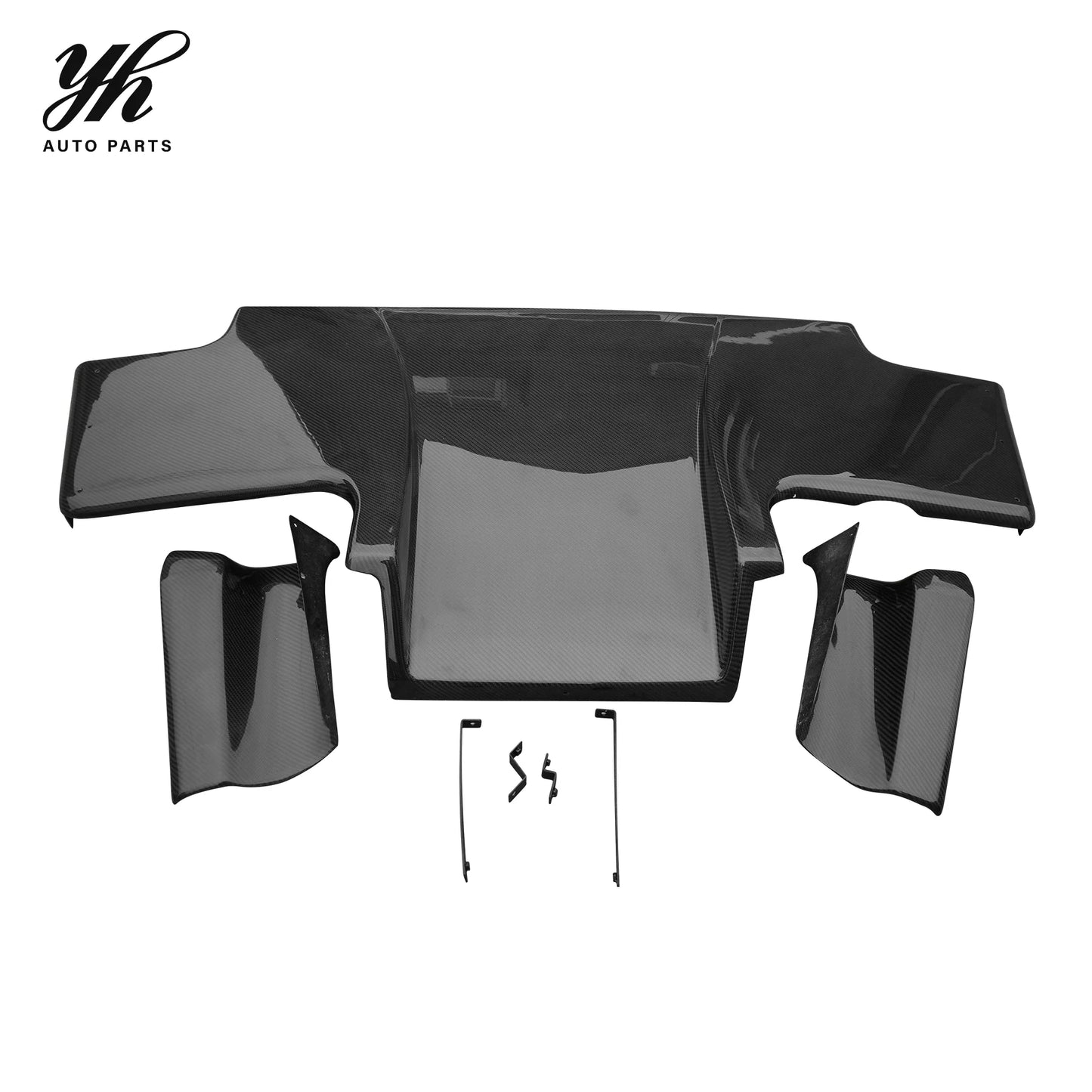 Rear Diffuser With Fitting Kits 3pcs CF for Skyline R33 GTR TS Carbon Fiber