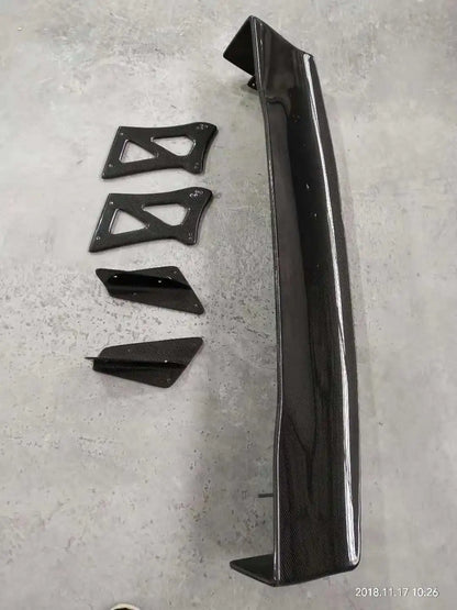 Evolution X Evo 10  REAR SPOILER GT WING (1600 mm 1700 mm 1400 Mm) CARBON FIBER WITH ALUMINUM STANDS CF