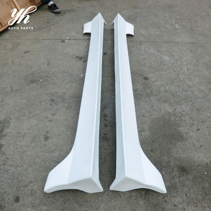 White Fiber Glass FRP Anti-Collision Strip Side Skirts for Nissan Skyline R33 BN-Sports 1998-1999