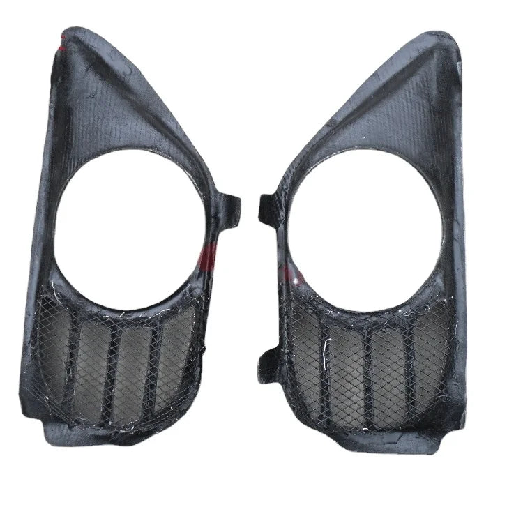 For 2008-2010 R35 GTR Carbon MCR Style Exhaust Surround Shroud Heat Shield CF 2pcs