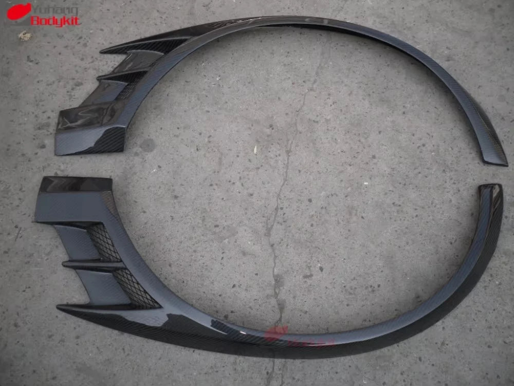 Premium Carbon Fiber Front Wide Fender Flares VC Look for Mitsubishi Evolution EVO8 EVO9 Bodykit Factory Wholesale