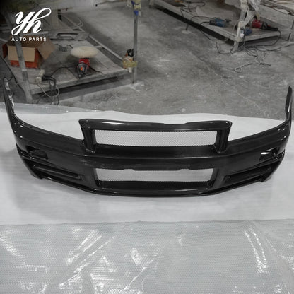 Carbon Fiber Front Bumper for CF 1999-2002 Skyline R34 GTR NI  Z-Tune Style