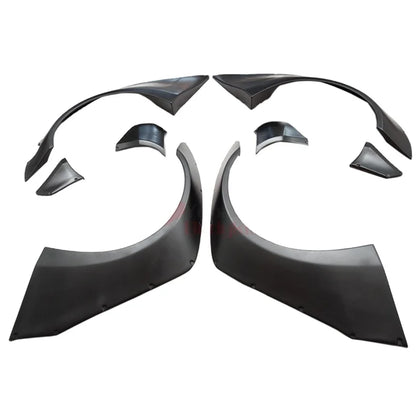 For 08-14 Skyline R35 GTR GTR35 Liberty Walk Style 8 PCS Glass Fiber Front & Rear Fender