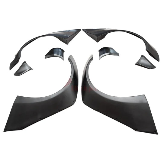 For 08-14 Skyline R35 GTR GTR35 Liberty Walk Style 8 PCS Glass Fiber Front & Rear Fender