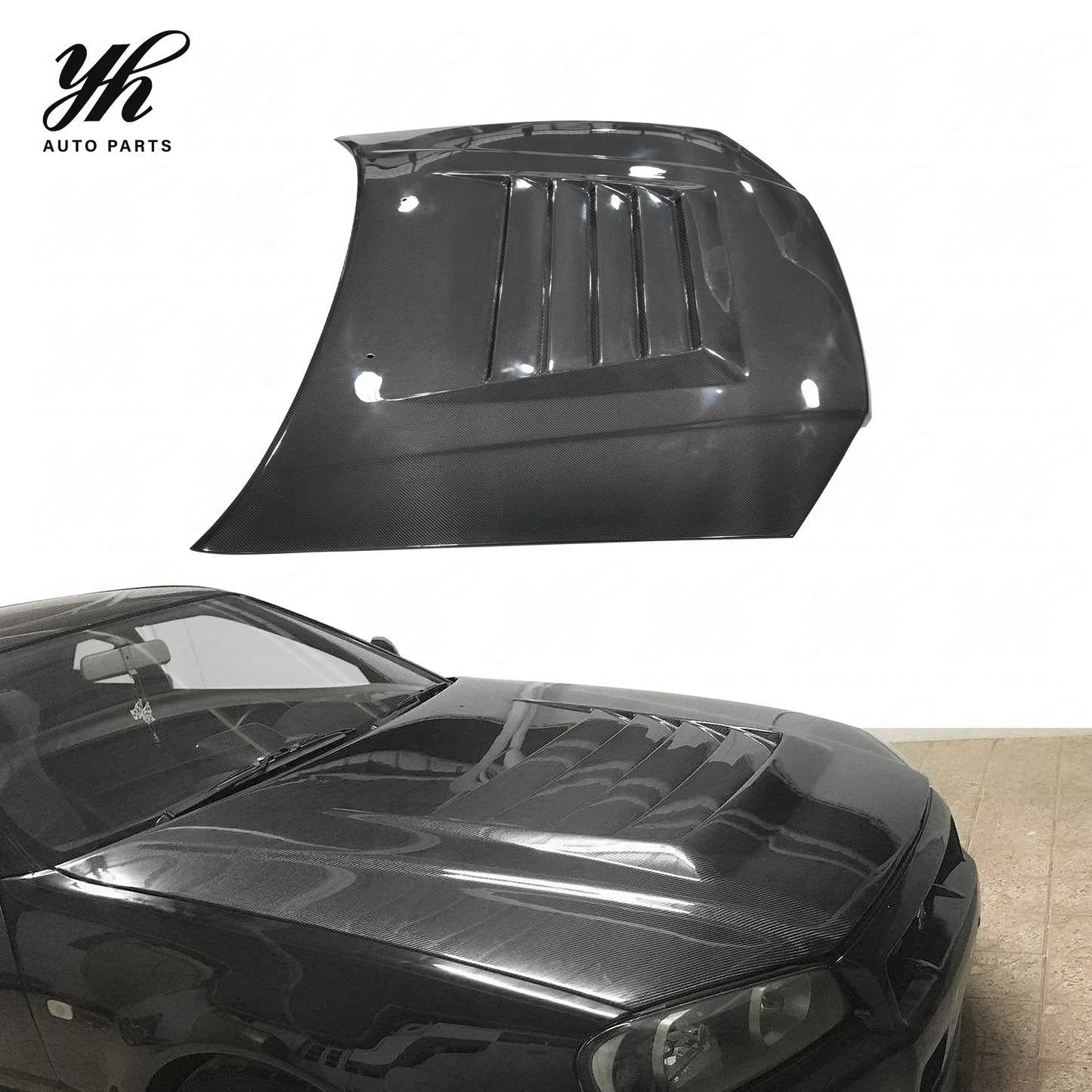 Carbon Fiber Engine Hood for Skyline R34 GTT