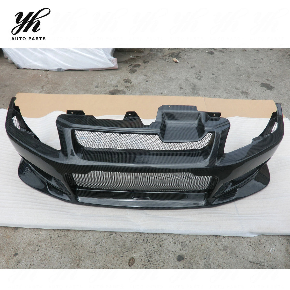 3K Twill Weave Glossy Carbon Fiber C-West Style Rear Bumper Body Kit for Mitsubishi Lancer Evolution EVO 7 VII Tuning Parts