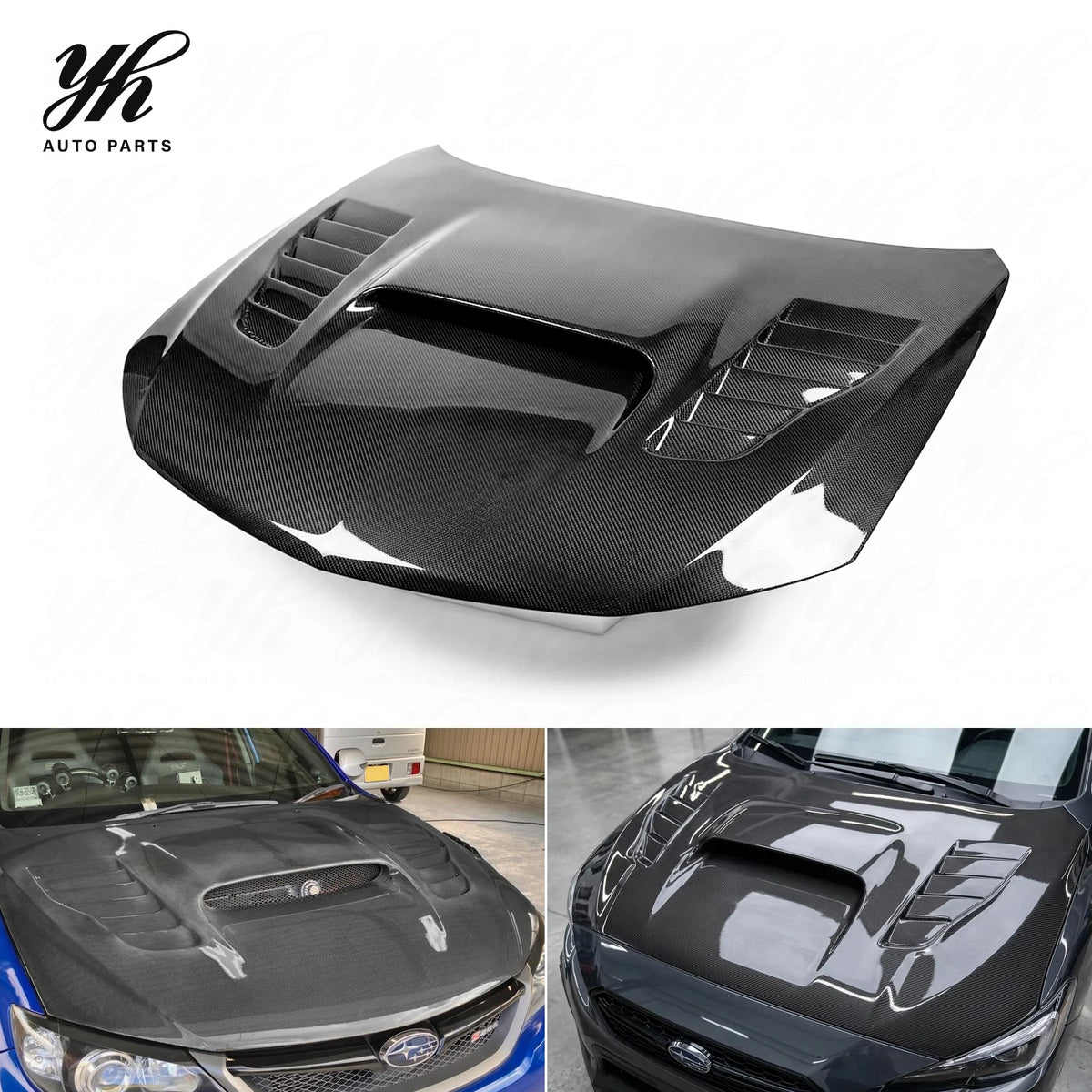 For GRB GVB WRX STI OEM Style Hood Bonnet Carbon Fiber