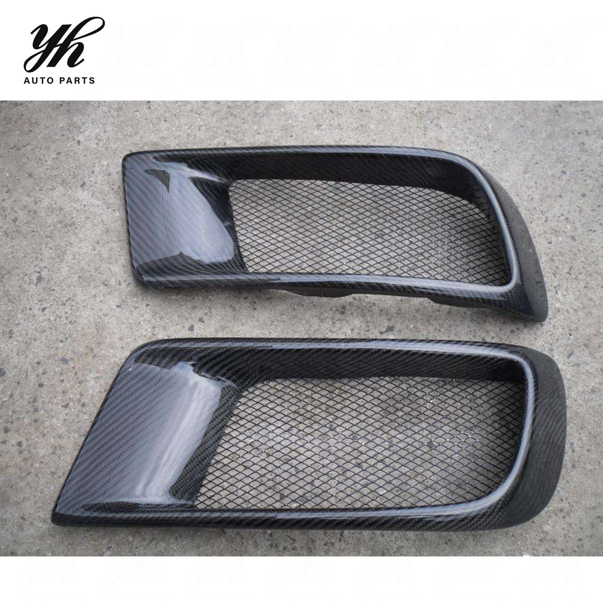 FOR 08-09  Evolution Evo X 10 Cz4a Carbon Fiber Ralliart Style Front Bumper Air Duct Intake Vent
