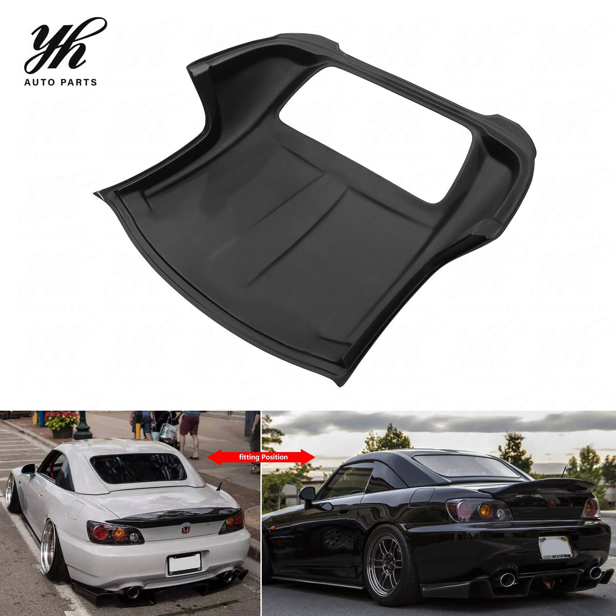 Glossy Carbon Fiber OE Style Hardtop Roof Shell Assembly for Honda S2000 AP1 AP2 Convertible Removable Hard Top