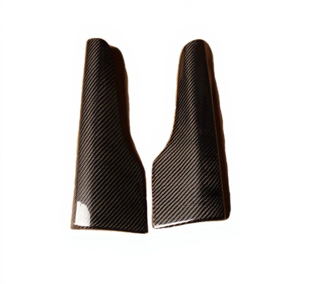 For  Evolution EVO 7 8 9 Side Skirt Add on Spat Cover (Pair) CF Carbon Fiber Car Mudguards