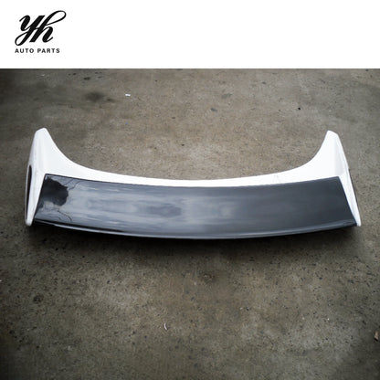 350Z Z33 Nismo V2 Style Single Rear Spoiler Carbon Fiber BLADE White Base