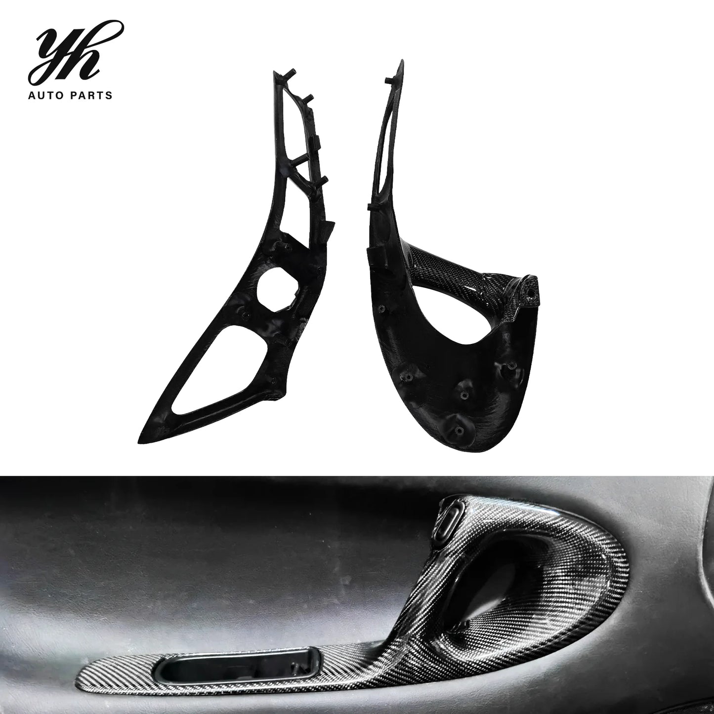 For 1992-1997 RX7 FD3S RHD Inner Door Handle Replacement (Pair) Carbon Fiber