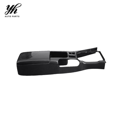 Black S14 Silvia RHD Armrest Centre Console Lid Replacement Carbon Fiber Interior Kits Fancy Design