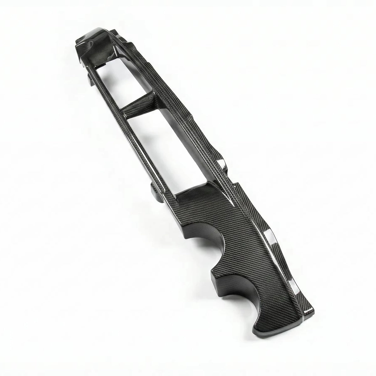 3K Twill Carbon Fiber Rear Bumper Garnish Exhaust Surround Bezel Replacement for Ferrari F430 Coupe Spider Tuning