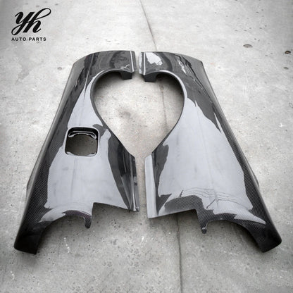 3K Twill Carbon Fiber Rear Over Fenders +50mm Widebody Flares for Nissan 180SX RS13 S13 240SX Hatchback Tuning