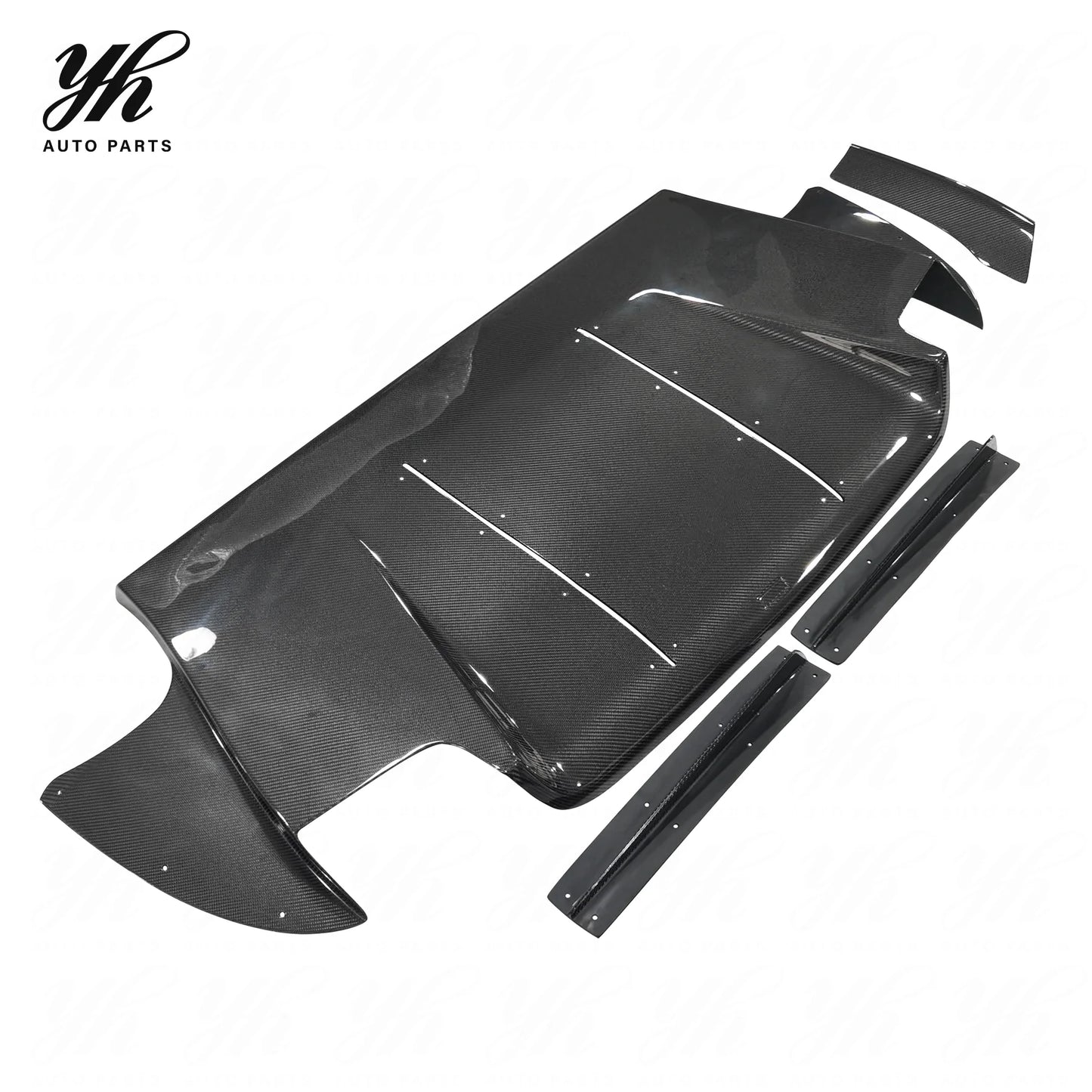 Yuhang EVO 9 Carbon Fiber Rear Diffuser for Mitsubishi Lancer 1985-1989 High Quality 100% Fitment Easy Installation