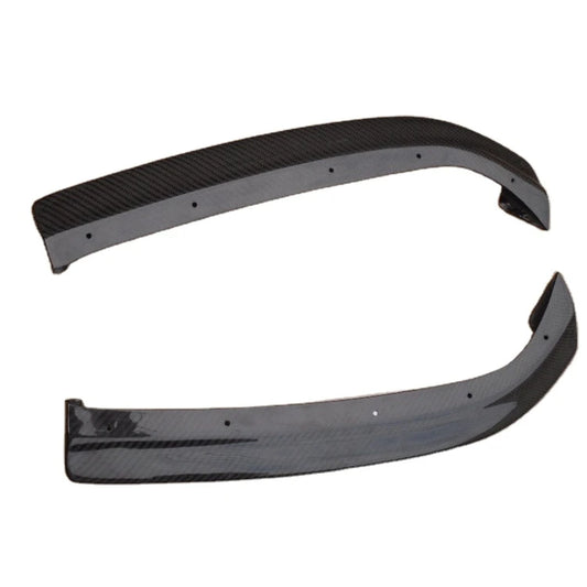 For 2006-2007 Evolution Evo 9 JDM Damd Style Rear Bumper Extensions Spat Addon Corner CF Carbon Fiber
