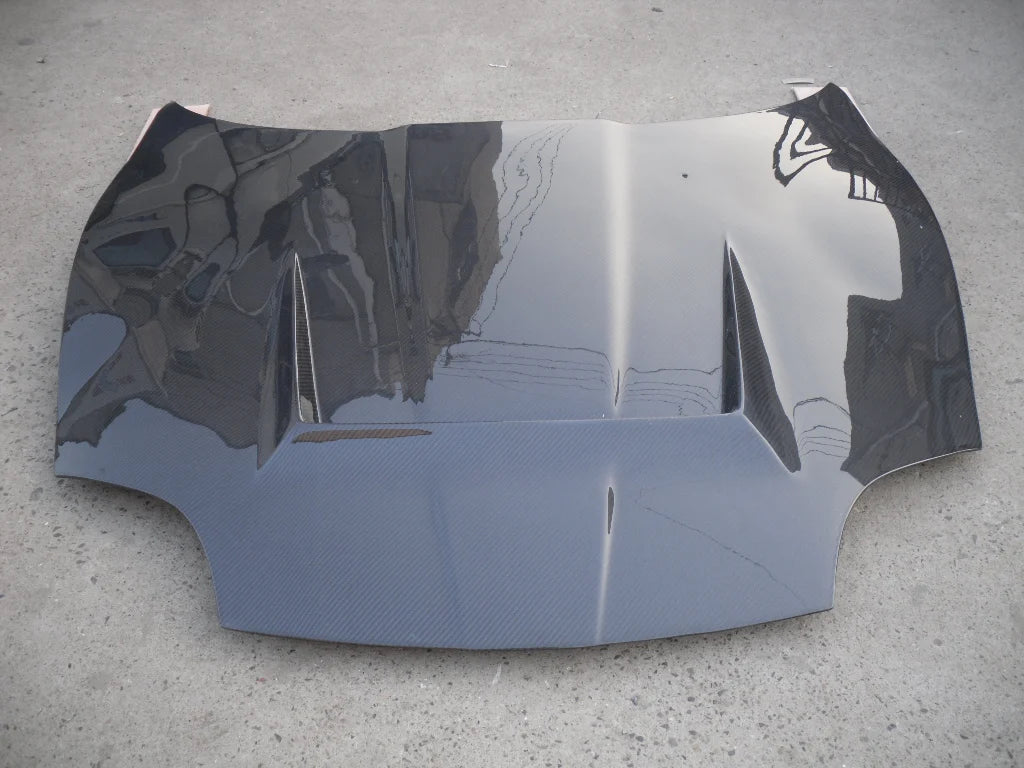 YH OEM Style Hood Bonnet for Carbon Fiber 1995-2000 Mitsubishi FTO with Black Finish