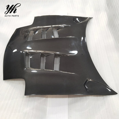 New Carbon Fiber RE Style Hood for RX7 FD3S (1993-1994) with High Gloss Finish and 3K Twill Weave