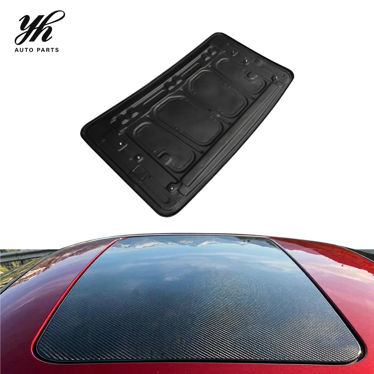 Nice Fitment Carbon Fiber CF Bodykit for 1986-1991 RX7 FC3S Sun Roof Panel