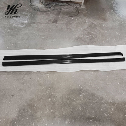 FRP Glass Fiber & Carbon Fiber Black Left for RX7 Fd3s Side Skirt Extension (Pair) 1992-1997