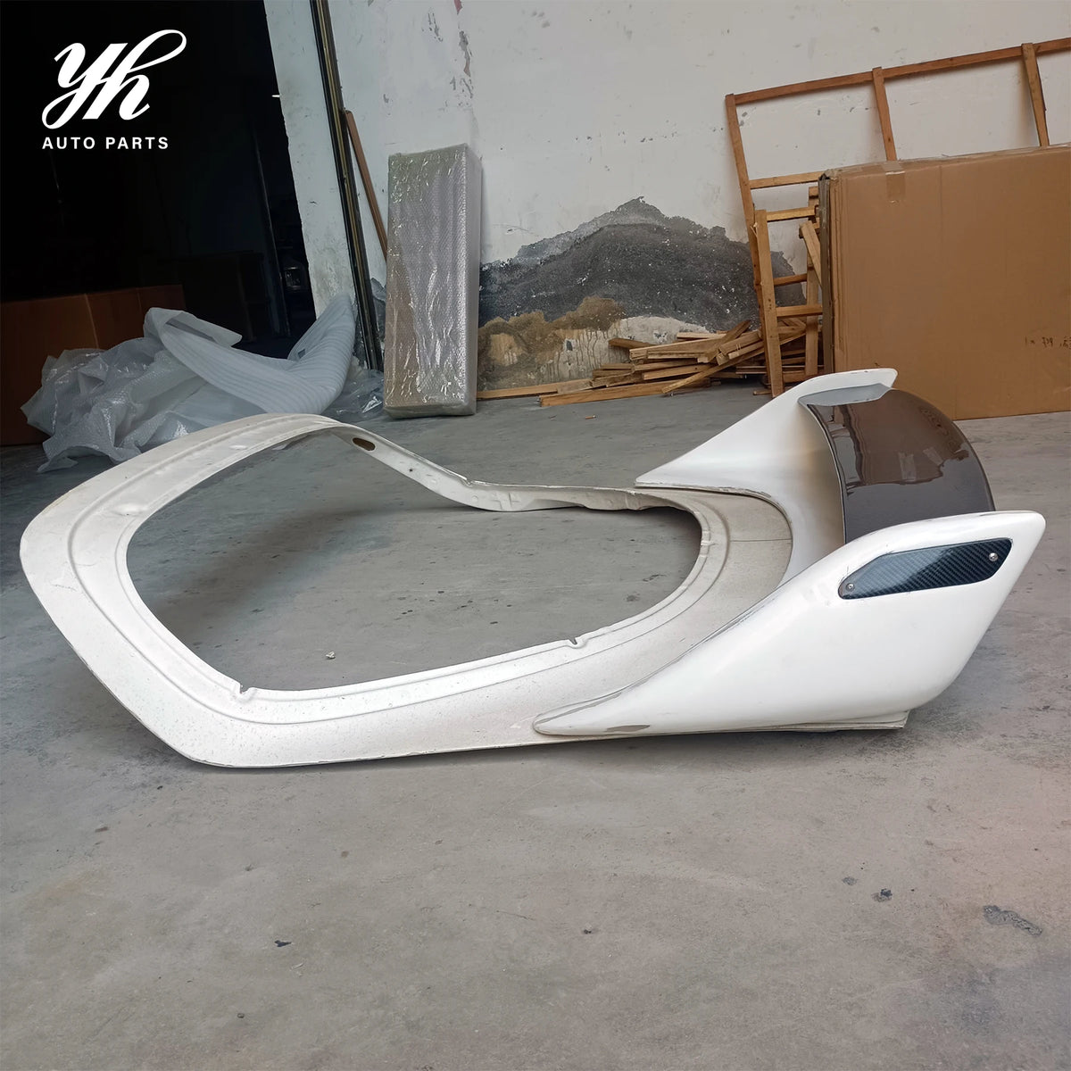 For 2000-2002 RX7 FD3S Rear Spoiler Carbon Fiber CF High Gloss Finish 3k Twill Weave Single Deck