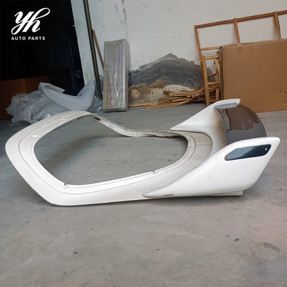 For 2000-2002 RX7 FD3S Rear Spoiler Carbon Fiber CF High Gloss Finish 3k Twill Weave Single Deck