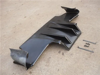 1989-1994 Skyline R32 GTR TS Style Glass Fiber Rear Diffuser Type-B with Metal Fitting Accessories (5pcs)