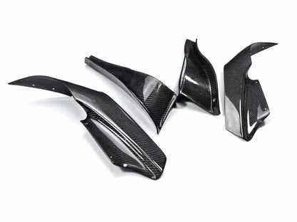 Bodykit Carbon Fiber CF Front Bumper Canard Splitter Valance 4pcs for Skyline R33 GTR Border