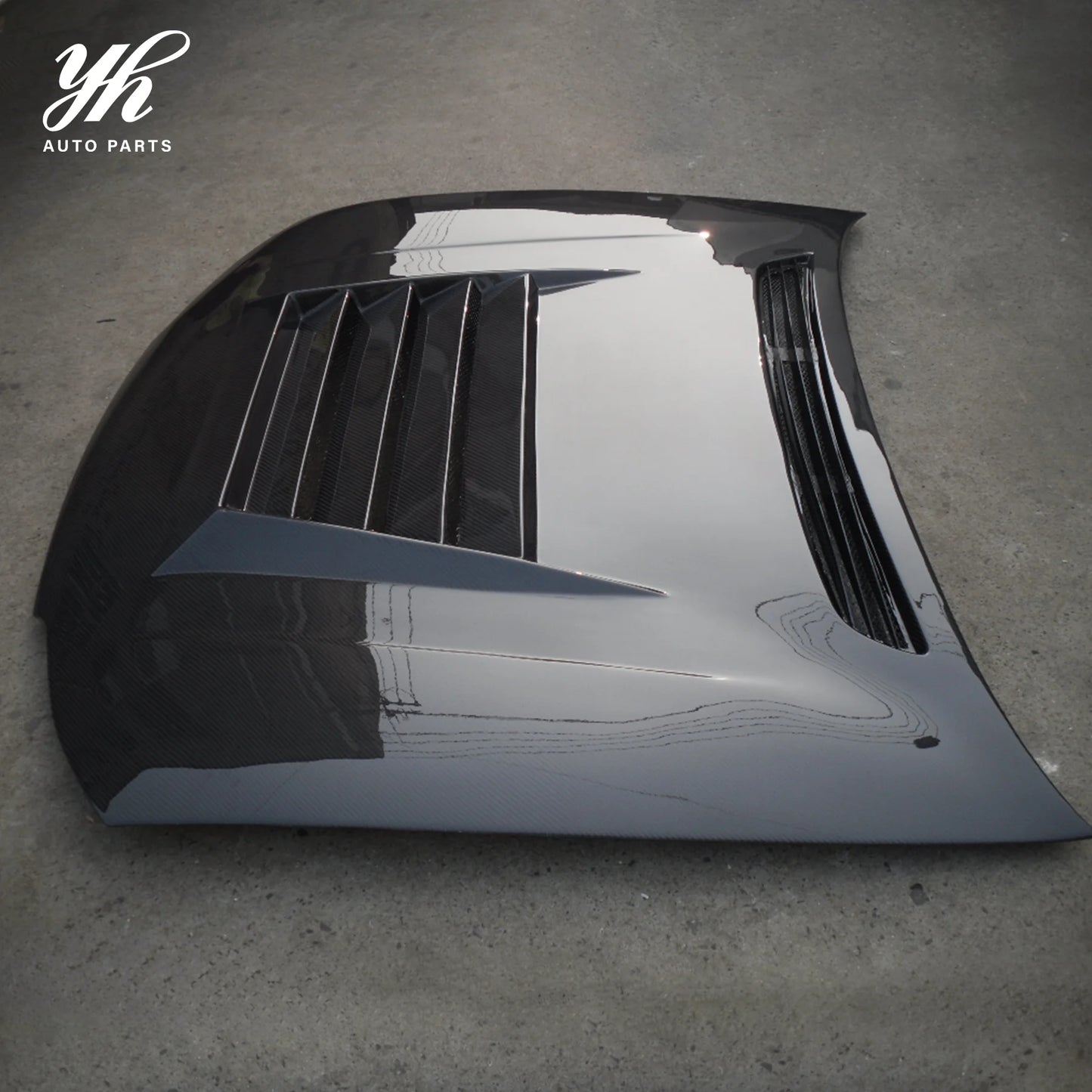 For 200SX S15 Silvia Dmax Style High Gloss 3K Twill Weave Carbon Fiber Bonnet Hood with Original Fitment