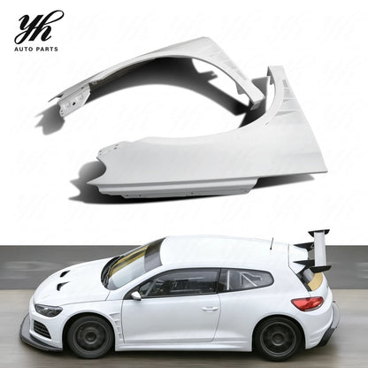 FRP Front Fender Vented Wing Left Right Pair for Volkswagen VW Scirocco R Cup Racing Body Parts 2008-2017 Kit Accessories