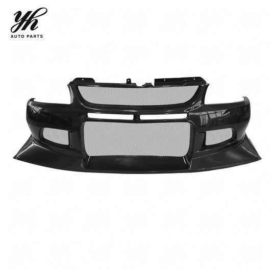 YH Carbon Fiber CF Body Kit for Evolution EVO 8/9 VC Cyber Front Bumper with Diffuser-Black