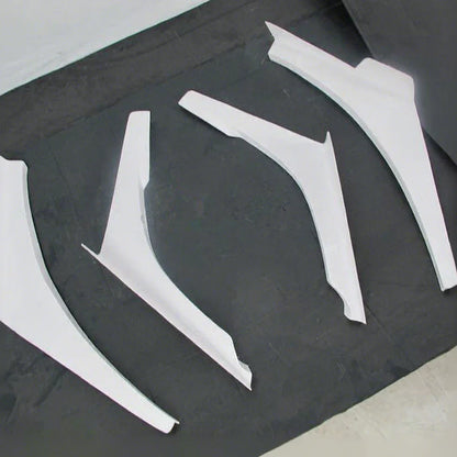 4pcs FRP Track Canards for Lancer Evolution 7-9 EVO Custom Performance Enhancement Model