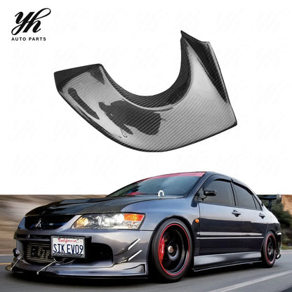 FOR Lancer Evolution 9 JM High Quality New Carbon Fiber Exhaust Heat Shield Black Easy Installation (Fits OEM Rear Bumper)
