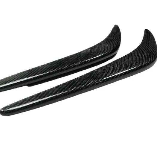 Yuhang Auto Select Style Carbon Fiber Front Bumper Canards Splitter Flaps for 2009-2011 Nissan Skyline GT-R R35 One Pair