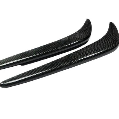 Yuhang Auto Select Style Carbon Fiber Front Bumper Canards Splitter Flaps for 2009-2011 Nissan Skyline GT-R R35 One Pair