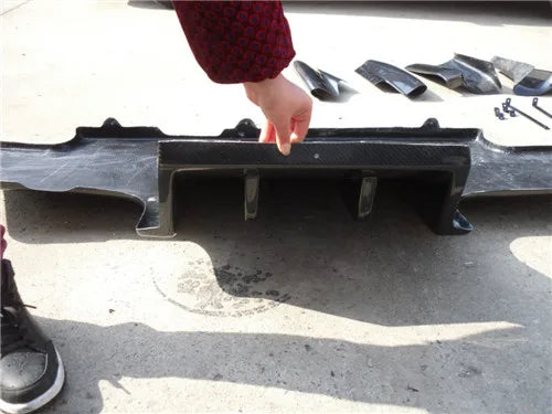 For R32 GTR Top Secret Rear Diffuser with Metal Fitting Accessories(3pcs)