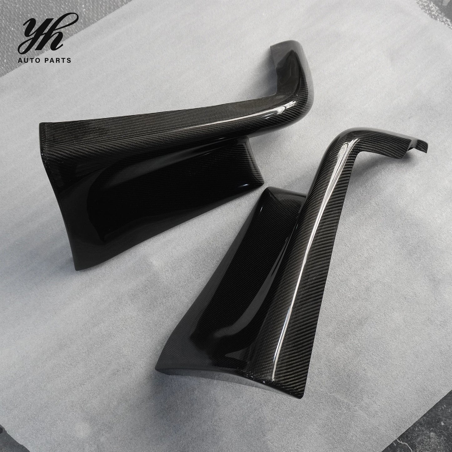 Yuhang New for 1989-1994 Skyline R32 GTS TS Style Rear Bumper Spats Carbon Fiber