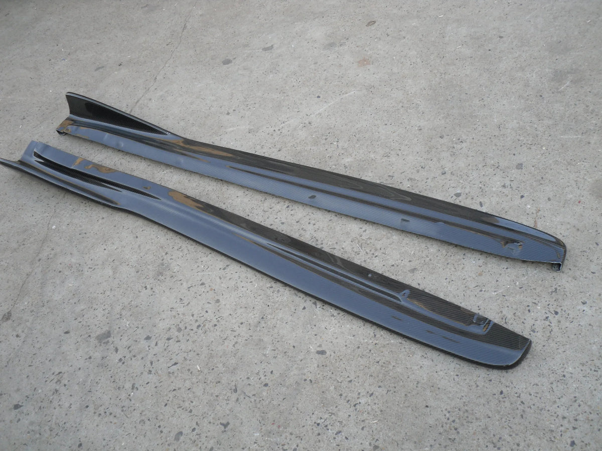 YH Carbon Fiber Side Skirt Extension for 2008-2010 Impreza GRB STI-Black New Easy Installation